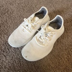 Allbirds Womens Tree Runners White Running Shoes Sneakers Size 8
